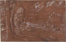 River Landscape, 1544. Creator: Unknown