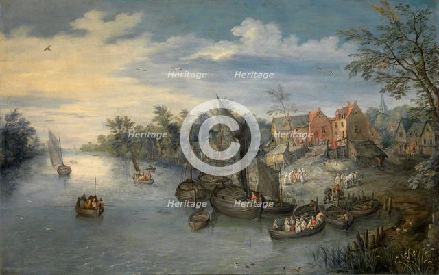 River Landscape, 1603. Creator: Jan Brueghel the Elder.