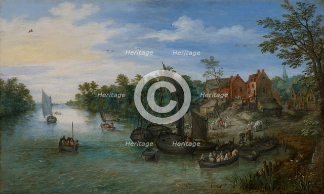 River Landscape, 1612. Creator: Jan Brueghel the Elder.