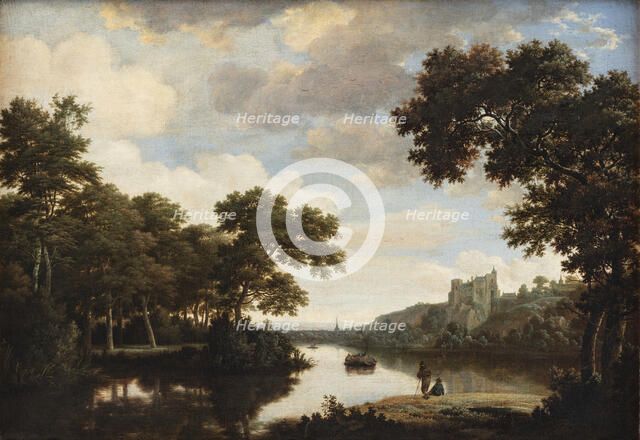 River Landscape, 1630-1669. Creator: Joris van der Haagen.