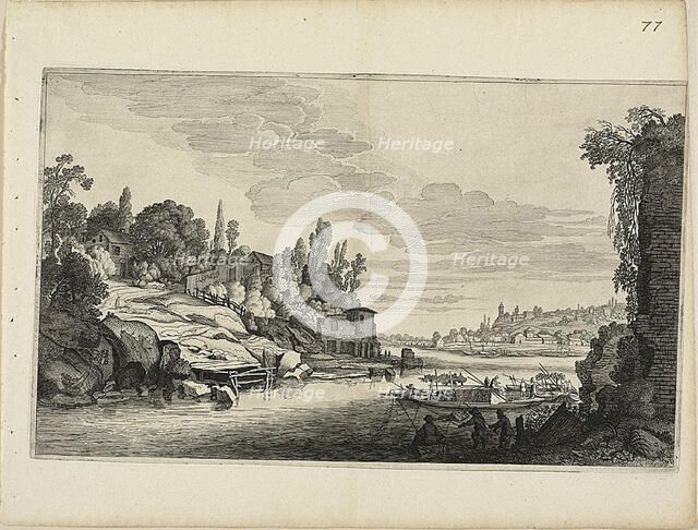 River Landscape, 1646. Creator: Jan van de Velde II.