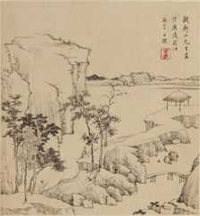 River landscape, 1666. Artist: Zha Shibiao