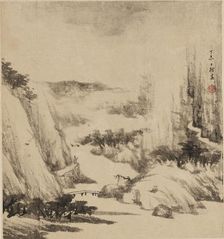 River landscape, 1667. Artist: Zha Shibiao