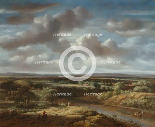 River Landscape, 1676. Creator: Philip Koninck.