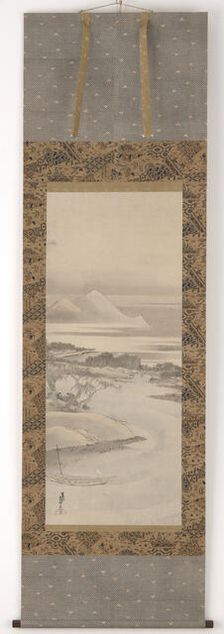 River landscape, 1760-1849. Creator: Hokusai