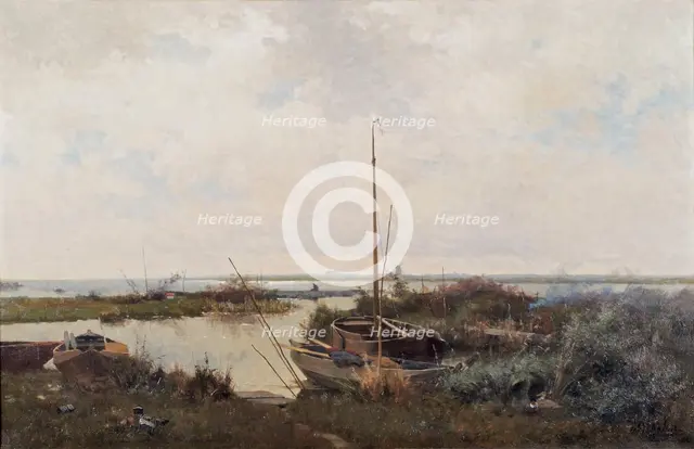 River landscape, 1882. Creator: Tholen, Willem Bastiaan (1860-1931).