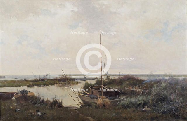 River landscape, 1882. Creator: Tholen, Willem Bastiaan (1860-1931).