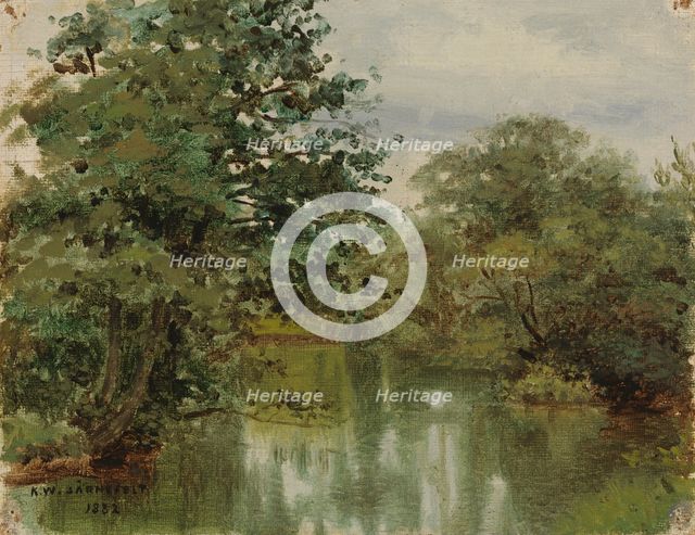 River Landscape, 1882. Creator: Kasper Jarnefelt.