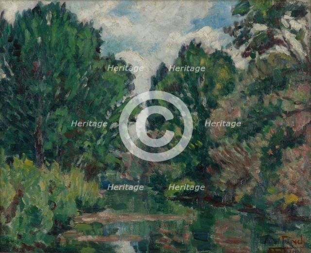 River Landscape, 1910-1929. Creator: Alfred William Finch.