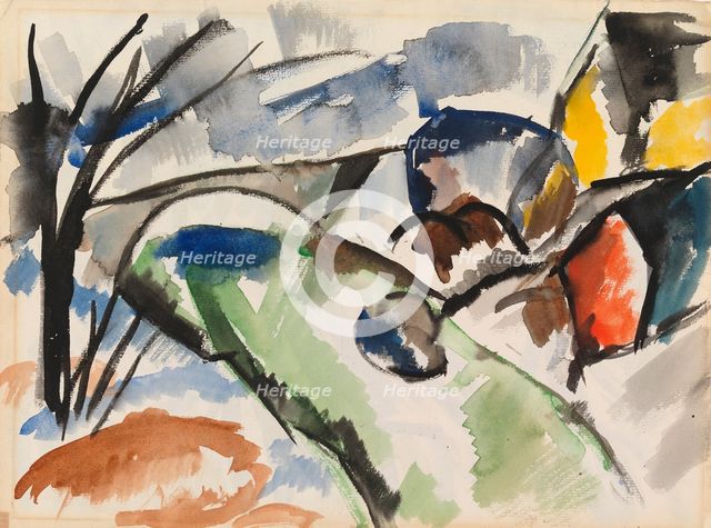 River Landscape, 1915-1920. Creator: Sulho Sipila.