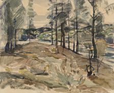 River Landscape, 1915. Creator: Magnus Enckell