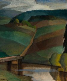 River Landscape, 1916. Creator: Alvar Cawén