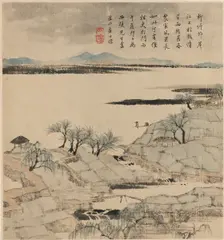 River landscape, May-August 1666. Artist: Zha Shibiao