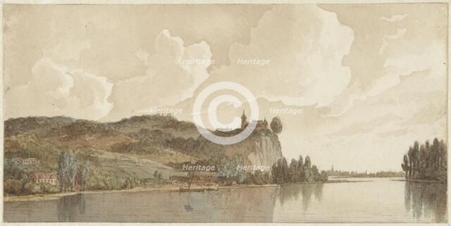 River landscape near Chokier on the Maas, 1820-1872. Creator: Hendrik Abraham Klinkhamer.