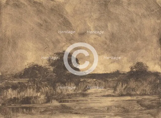 River Landscape, about 1885. Creator: Willis Seaver Adams.