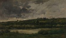 River landscape, between 1840 and 1878. Creator: Charles Francois Daubigny