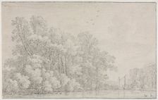 River Landscape, c. 1650?. Creator: Simon de Vlieger (Dutch, 1601-1653)