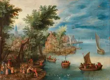 River landscape, c.1630