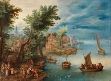 River landscape, c.1630