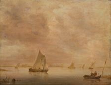 River Landscape, c1645-1655. Creator: Jan van Goyen