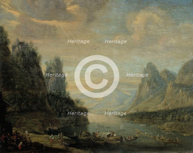 River landscape, c1670-1718. Creator: Jan Griffier.