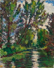 River Landscape. Creator: Alfred William Finch