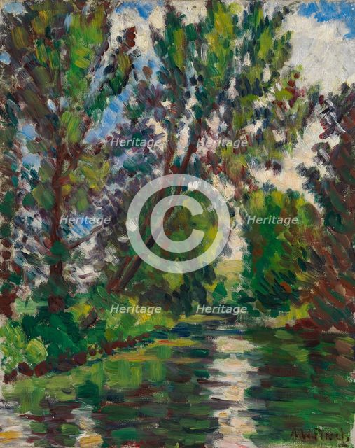 River Landscape. Creator: Alfred William Finch.