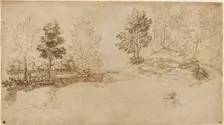 River Landscape. Creator: Unknown