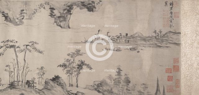 River Landscape, dated 1578. Creator: Xiang Yuanbian.