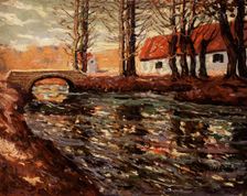 River Landscape, early 20th century. Creator: Ernest Lawson