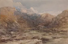 River Landscape in Wales, ca. 1850. Creator: David Cox the elder