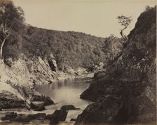 River Landscape, Scotland, c. 1858. Creator: Captain Horatio Ross (British, 1801-1886)