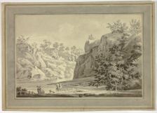 River Landscape with Cows and Dog in Foreground, n.d. Creator: Unknown
