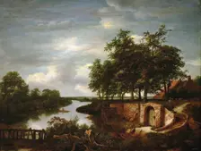 River Landscape with Cellar Entrance