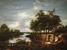 River Landscape with Cellar Entrance