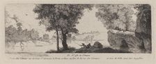 River Landscape with an Angler, 1773. Creator: Antoine de Marcenay Ghuy