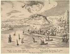 River Landscape with Daedalus and Icarus, ca. 1595. Creator: Attributed to Simon Novellanus (16th century)