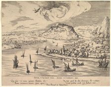 River Landscape with Daedalus and Icarus, ca. 1595. Creator: Attributed to Simon Novellanus (16th century)