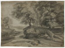 River Landscape with Wooded Banks, n.d. Creator: Lodewijk de Vadder