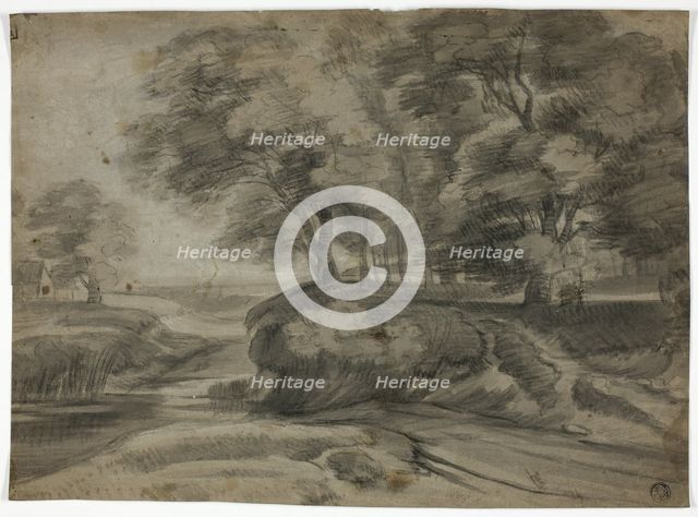 River Landscape with Wooded Banks, n.d. Creator: Lodewijk de Vadder.