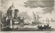 River landscapes. Plate 3. Untitled, 1650-1660. Creator: Jan de Visscher