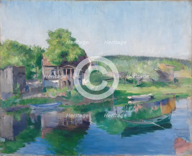River Sandvikselven, 1890. Creator: Harriet Backer.
