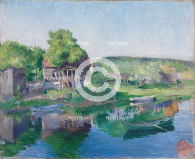 River Sandvikselven, 1890. Creator: Harriet Backer.