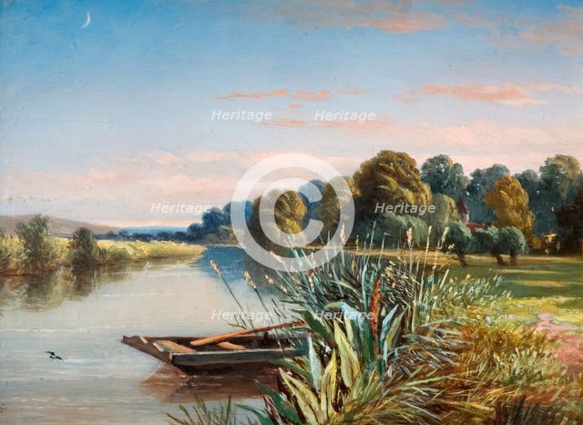 River Scene, 1880. Creator: Charles Walter Radclyffe.
