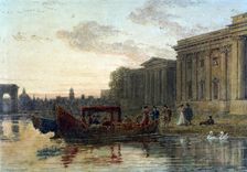 River scene, 1800-1840. Creator: George Barret the Younger