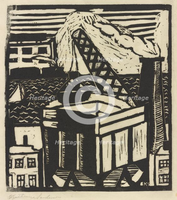 River Scene, ca.1935 - 1943. Creator: Katherine Sanderson.