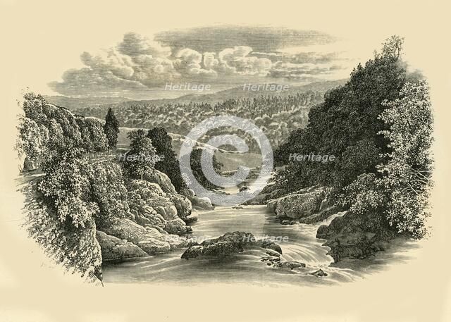 'River Scene at Pont-Y-Cyffing', c1890.  Creator: Unknown.