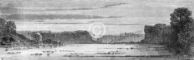 'River Scene in the Zulu Uplands; Life in a South African Colony', 1875. Creator: Unknown.
