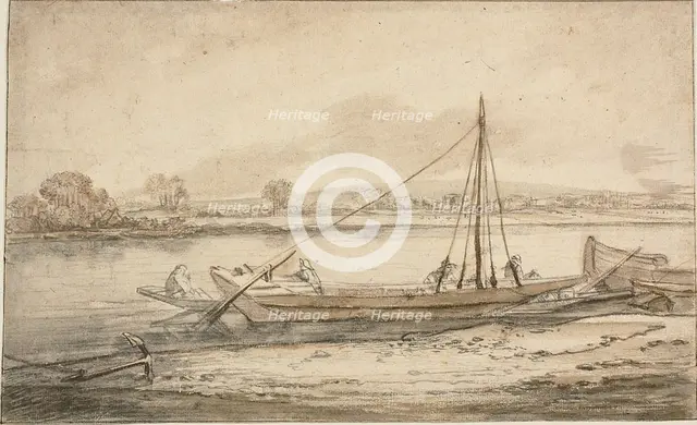 River Scene, n.d. Creator: Abraham de Verwer.