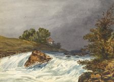 [River Scene with House], 1843-1845. Creator: Samuel H. Owen